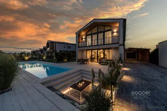 Prodej luxusního rodinného domu, 6+kk/T/L/G, Předboj.