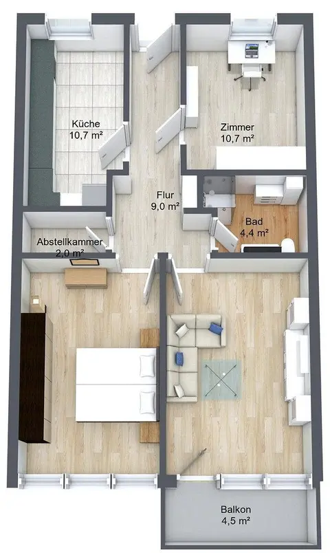Prodej bytu 3+1 73 m², Buchloe